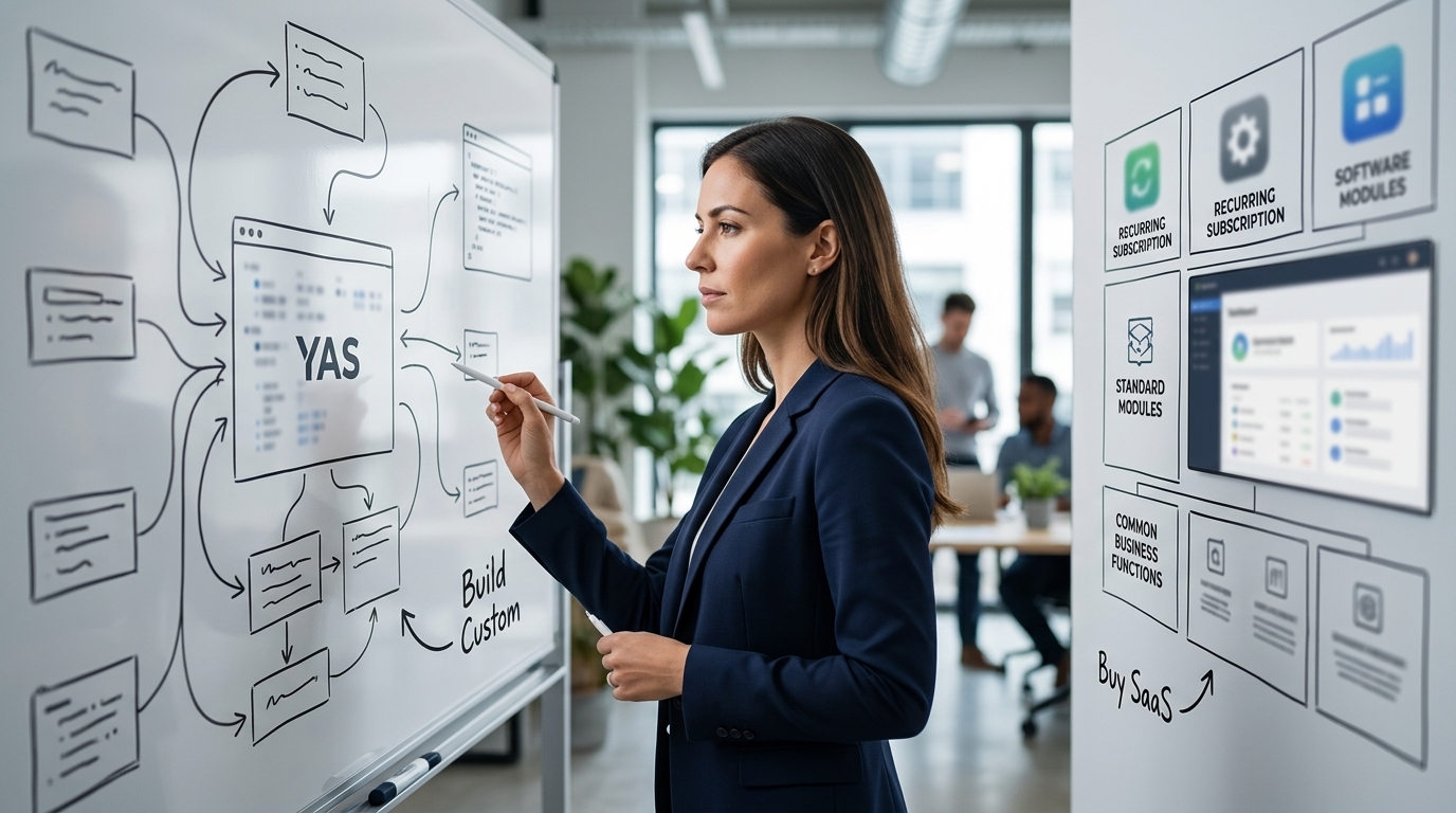 Custom Software vs Off-the-Shelf SaaS editorial cover