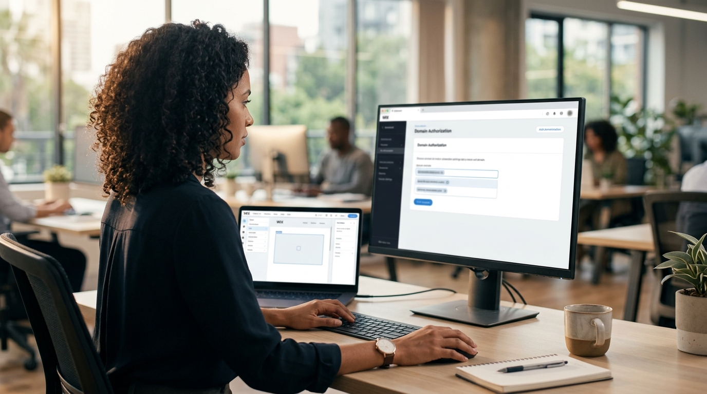 Georivo dashboard domain authorization settings page