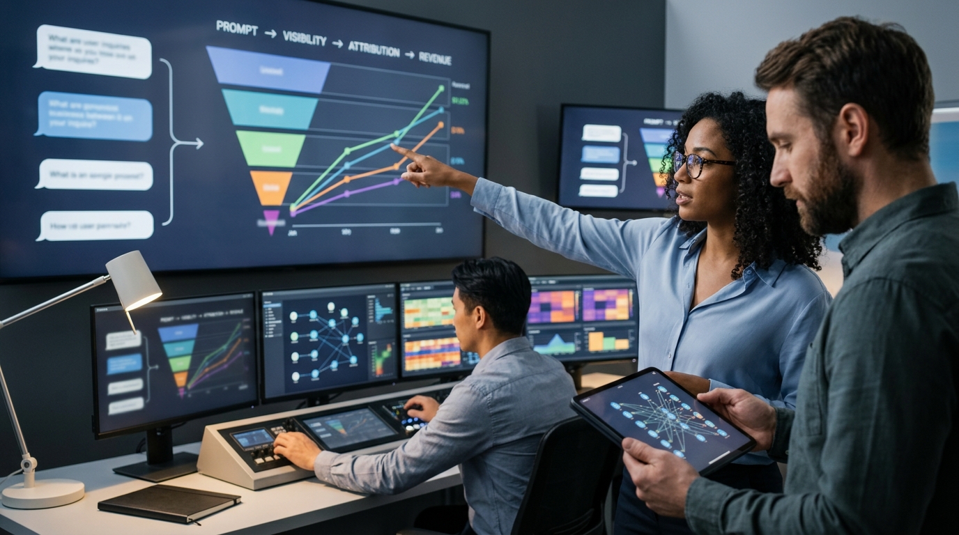From Prompt to Revenue: A Practical Framework for AI Search Attribution editorial visual