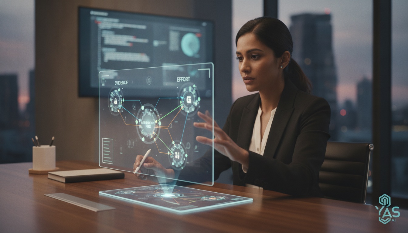 How to Prioritize AI Visibility Fixes by Evidence, Impact, and Effort editorial visual